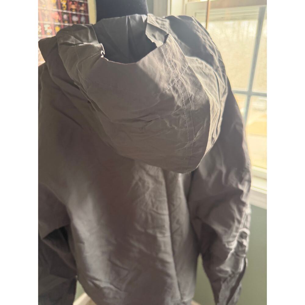 Lovello Elizabeth 2XL Gray Hooded Windbreaker Jacket Pullover 1/2 Zip - Picture 5 of 6